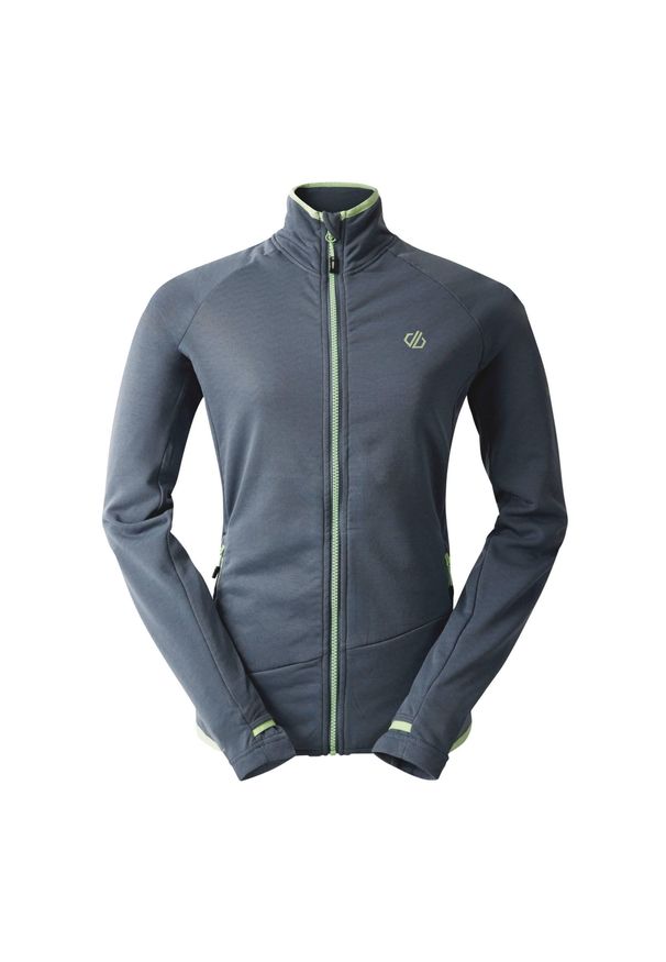 DARE 2B - Bluza Damska Emerging Core Stretch Base Layer Top. Kolor: szary, niebieski, wielokolorowy. Styl: sportowy. Sport: turystyka piesza