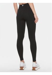 Guess Legginsy Rib-Seamless V4RB00 Z3CC0 Czarny Slim Fit. Kolor: czarny. Materiał: syntetyk #4
