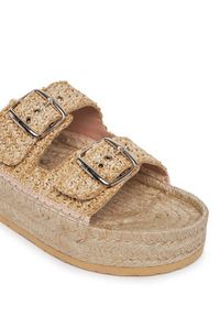 Love Moschino - LOVE MOSCHINO Espadryle JA28393G0MJQ0107 Beżowy. Kolor: beżowy