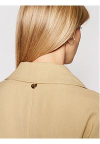 TwinSet - TWINSET Trencz 211TT2580 Beżowy Regular Fit. Kolor: beżowy. Materiał: wiskoza #5