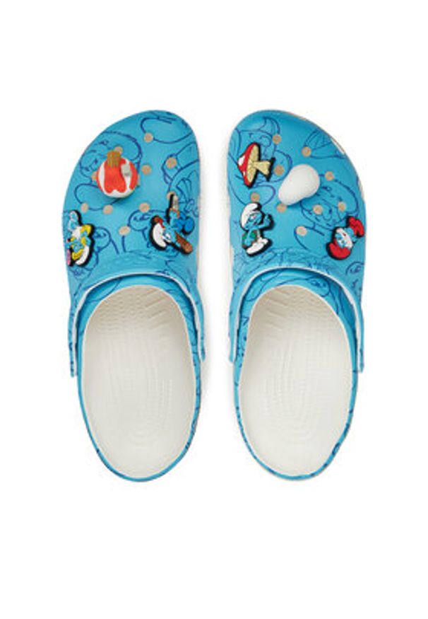 Crocs Klapki Smurfs Classic Clog 210820 Kolorowy. Wzór: kolorowy