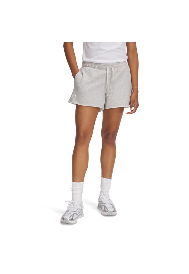Szorty damskie Under Armour Rival Terry. Kolor: szary, wielokolorowy, biały. Długość: krótkie. Sport: fitness