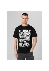 PITBULL - Koszulka bawełniana sportowy t-shirt dla dorosłych Drive. Kolor: biały, czarny, wielokolorowy. Materiał: bawełna