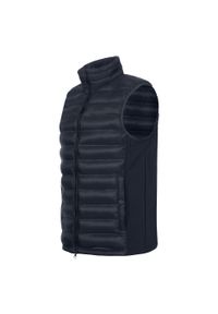 Kamizelka jeździecka bez rękawów z mieszanki softshell ELT Maine. Kolor: niebieski. Materiał: softshell. Długość rękawa: bez rękawów