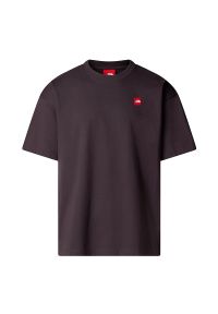 Koszulka męska The North Face Red Box 0A8EG50SA1 - brązowa. Kolor: brązowy. Materiał: bawełna. Długość rękawa: krótki rękaw. Długość: krótkie. Wzór: nadruk #1