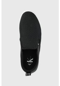 Calvin Klein Jeans tenisówki męskie kolor czarny. Nosek buta: okrągły. Kolor: czarny. Materiał: guma