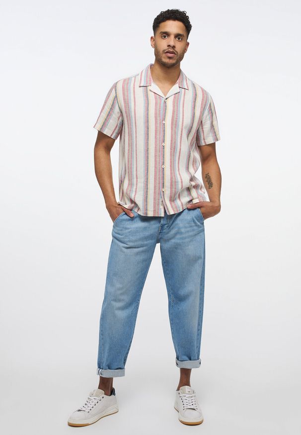 Mustang - Męskie Spodnie Jeansowe MUSTANG Toledo Loose Denim Blue 1013696 5000 683