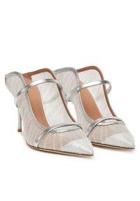 MALONE SOULIERS Klapki Maureen 85-263 Srebrny. Kolor: srebrny #4