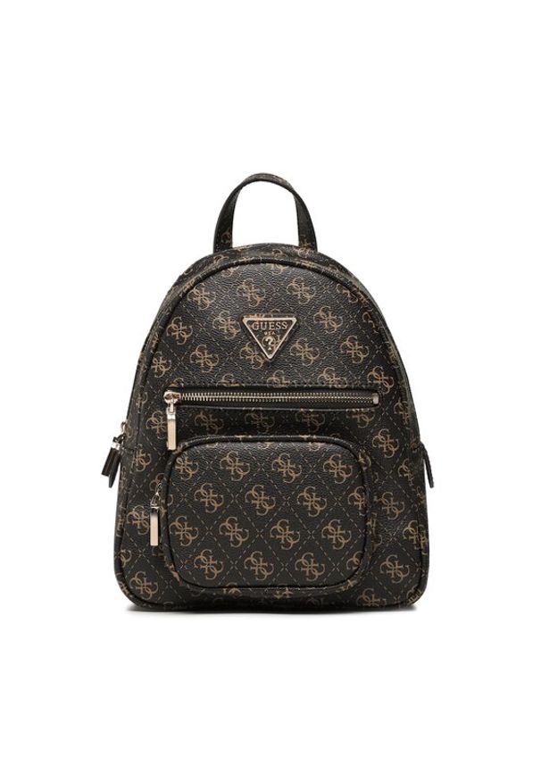 Guess Plecak Eco Elements (ESG) HWESG8 76732 Brązowy. Kolor: brązowy. Materiał: skóra