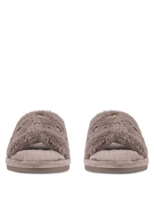 Home & Relax Kapcie P3131521 Beżowy. Kolor: beżowy. Materiał: materiał