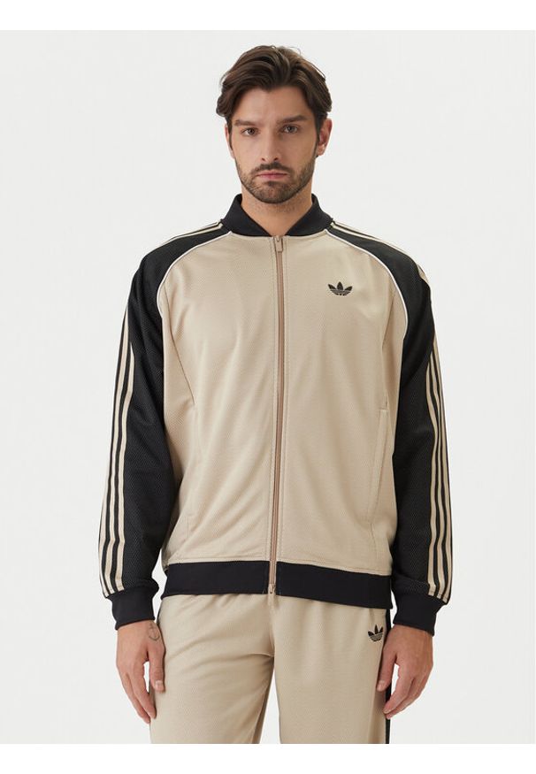 Adidas - adidas Bluza adicolor SST KE0114 Beżowy Regular Fit. Kolor: beżowy. Materiał: syntetyk