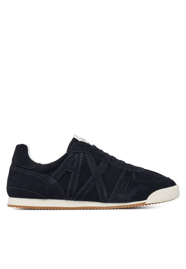 Armani Exchange Sneakersy XM002616 AF19687 ZB004 Granatowy. Kolor: niebieski. Materiał: skóra, zamsz