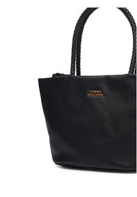 TOMMY HILFIGER - Tommy Hilfiger Torebka Th Marina Bucket Leather AW0AW18739 Czarny. Kolor: czarny. Materiał: skórzane #4