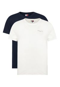Tommy Jeans Komplet t-shirtów Linear DM0DM22316 Granatowy Slim Fit. Kolor: niebieski. Materiał: bawełna #1
