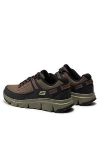 skechers - Skechers Półbuty Summits At 237620 Khaki. Kolor: brązowy. Materiał: skóra #3