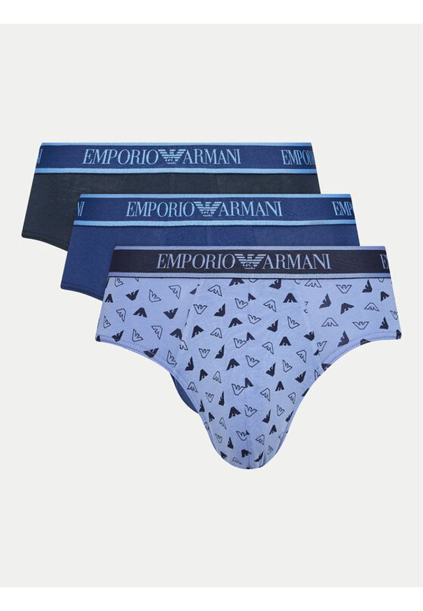 Emporio Armani Underwear Komplet 3 par slipów 112132 4F717 75336 Kolorowy. Materiał: bawełna. Wzór: kolorowy