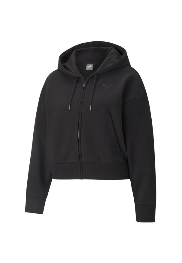Bluza dresowa damska Puma HER. Kolor: czarny. Materiał: dresówka