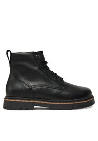 Birkenstock Trapery Highwood Lace Mid 1030783 Czarny. Kolor: czarny. Materiał: skóra