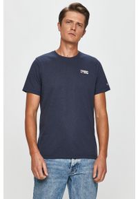 Tommy Jeans - T-shirt DM0DM09588.NOS. Okazja: na co dzień. Kolor: niebieski. Materiał: dzianina. Styl: casual #4