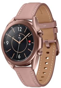 SAMSUNG - Samsung Galaxy Watch 3 (41 mm) Bronze. Kolor: brązowy. Materiał: skóra. Styl: militarny, sportowy #1