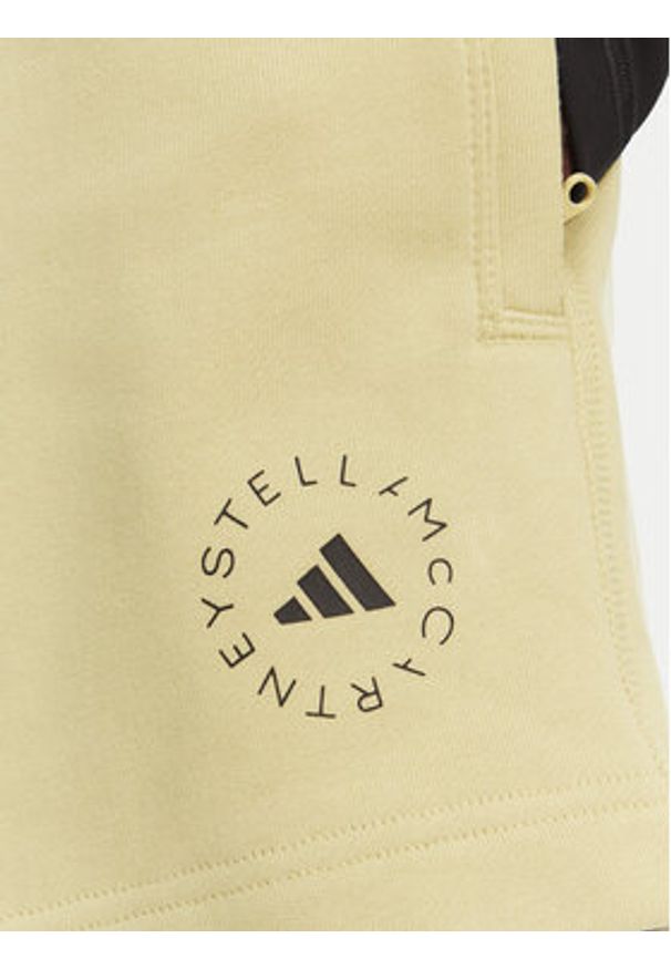 Adidas by Stella McCartney - adidas by Stella McCartney Szorty sportowe True Casuals JI5059 Żółty Loose Fit. Kolor: żółty. Materiał: bawełna