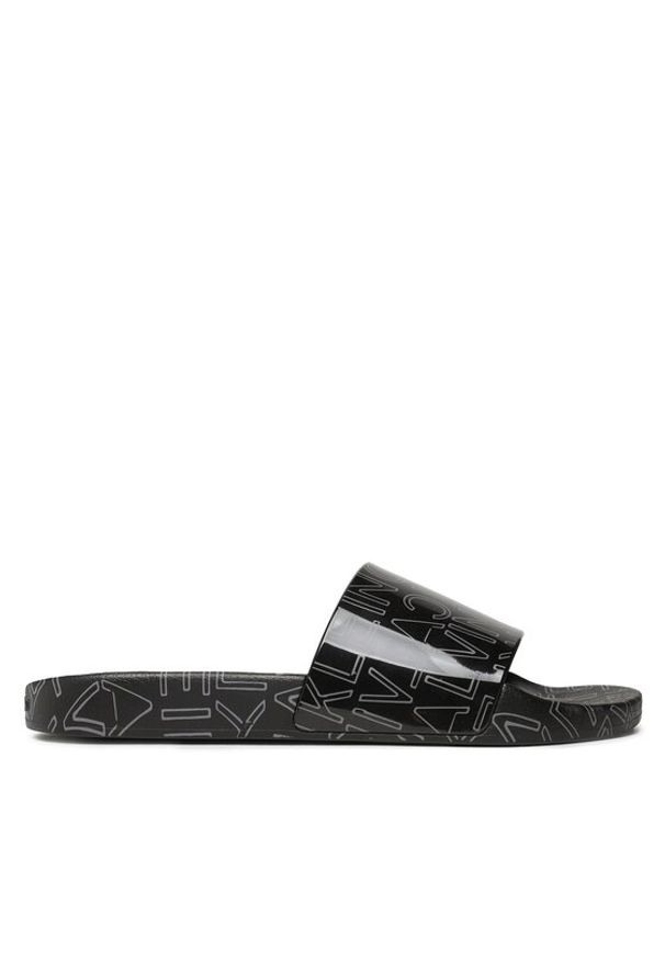 Calvin Klein Klapki Pool Slide Rubber HM0HM01062 Czarny. Kolor: czarny