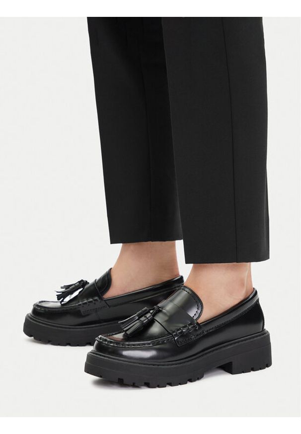 Gino Rossi Loafersy EO-HOX-12036 Czarny. Kolor: czarny. Materiał: skóra