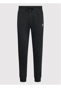 Converse Spodnie dresowe Unisex 10023873-A01 Czarny Standard Fit. Kolor: czarny. Materiał: bawełna #4