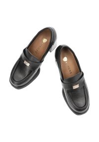 Czarne Półbuty Armodo Eleganckie Obuwie Damskie Na Obcasie. Kolor: czarny. Materiał: skóra. Obcas: na obcasie. Styl: elegancki. Wysokość obcasa: średni #3