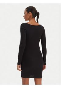 Guess Jeans Sukienka codzienna W5BK12 KA0H1 Czarny Slim Fit. Okazja: na co dzień. Kolor: czarny. Materiał: bawełna. Typ sukienki: proste. Styl: casual #3
