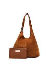 Coccinelle Torebka The Coccinelle C-easy E1 THE 11 02 01 Brązowy. Kolor: brązowy. Materiał: skórzane, zamszowe #4