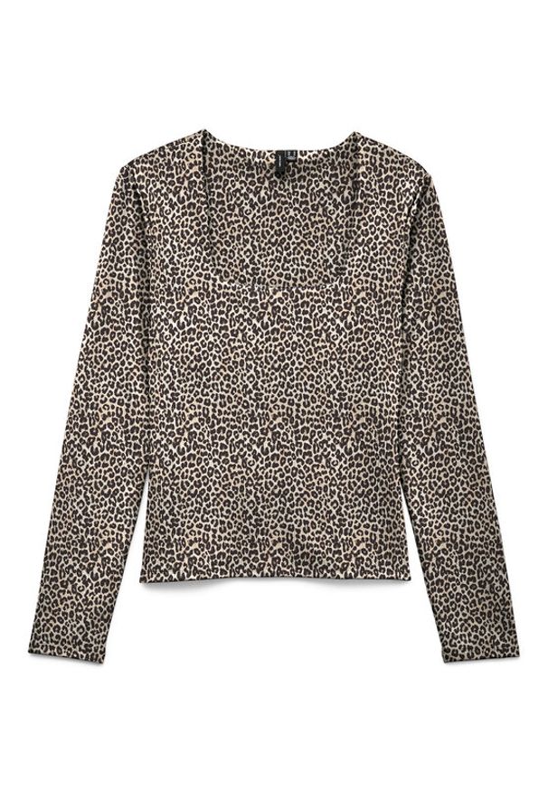 Vero Moda Bluzka Million 10334613 Beżowy Regular Fit. Kolor: beżowy. Materiał: syntetyk