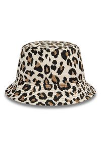 New Era Kapelusz Bucket Leopard 60565551 Beżowy. Kolor: beżowy. Materiał: materiał