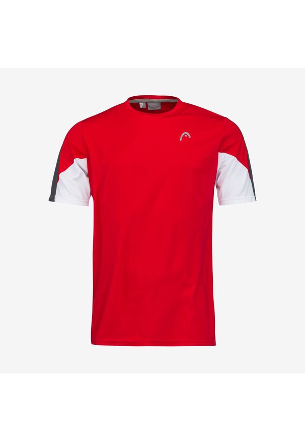 Koszulka tenisowa męska Head Club 22 Tech T-shirt red XL. Kolor: czerwony. Długość rękawa: krótki rękaw. Długość: krótkie. Sport: tenis