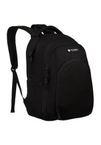 Plecak szkolny Peterson PTN 77711 czarny. Kolor: czarny. Materiał: materiał, poliester. Styl: casual