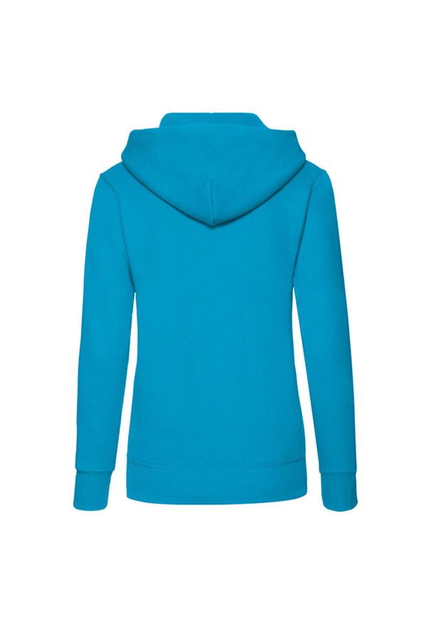 FRUIT OF THE LOOM - Bluza Damska Z Kapturem. Typ kołnierza: kaptur. Kolor: niebieski