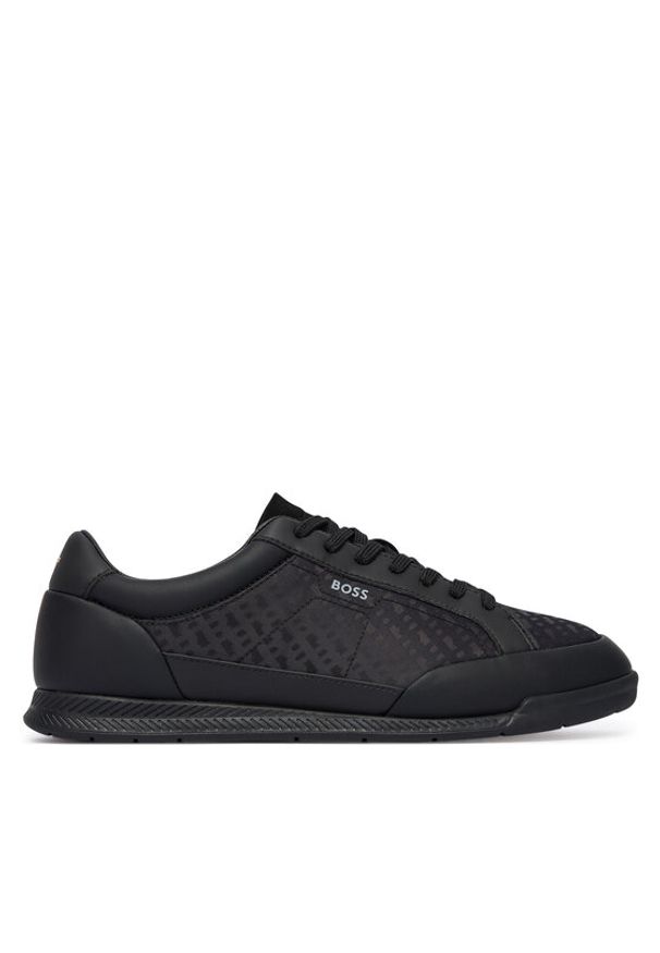 BOSS Sneakersy Nitan 50552890 Czarny. Kolor: czarny. Materiał: skóra