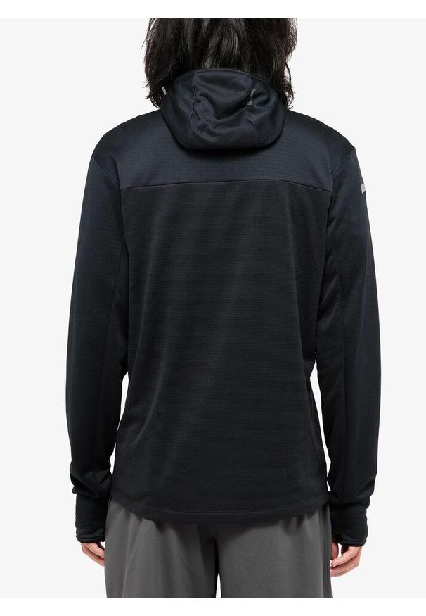 Haglöfs - Bluza z kapturem męska Haglofs L.I.M Mid Fast II Hood. Typ kołnierza: kaptur. Kolor: czarny