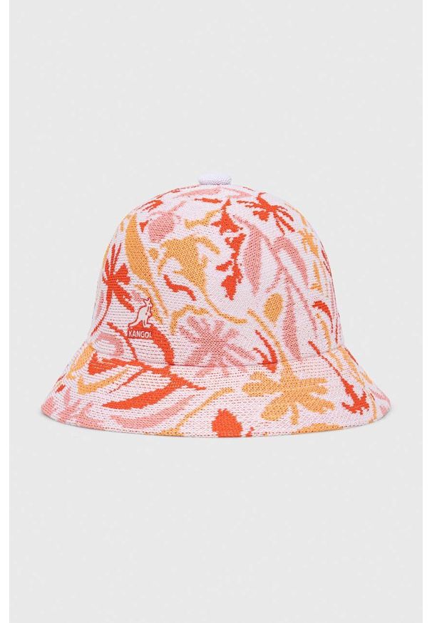 Kangol kapelusz kolor biały. Kolor: biały. Materiał: poliester