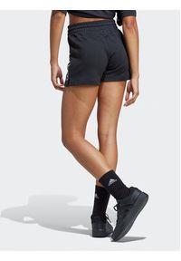 Adidas - adidas Szorty sportowe Essentials Linear French Terry Shorts IC4442 Czarny Slim Fit. Kolor: czarny. Materiał: bawełna #6