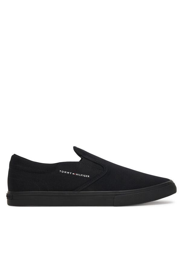 TOMMY HILFIGER - Tenisówki Tommy Hilfiger. Zapięcie: bez zapięcia. Kolor: czarny