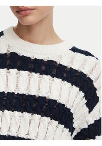 Tommy Jeans Sweter DW0DW22926 Granatowy Loose Fit. Kolor: niebieski. Materiał: bawełna #3