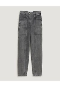 IRO - Szare jeansy Challain. Stan: podwyższony. Kolor: szary. Styl: vintage #4