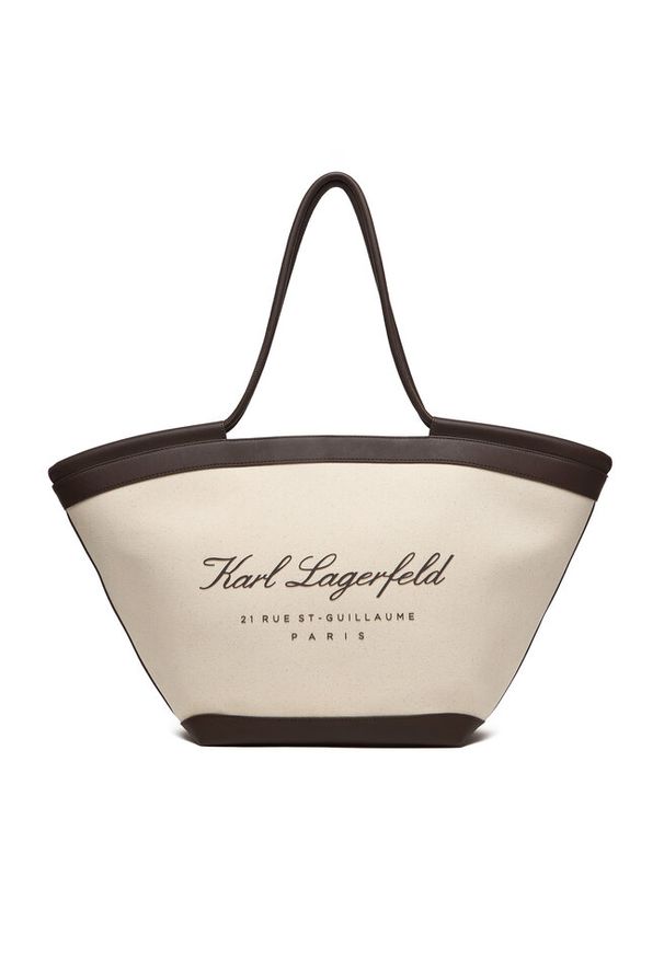 Karl Lagerfeld - Torebka KARL LAGERFELD. Kolor: beżowy