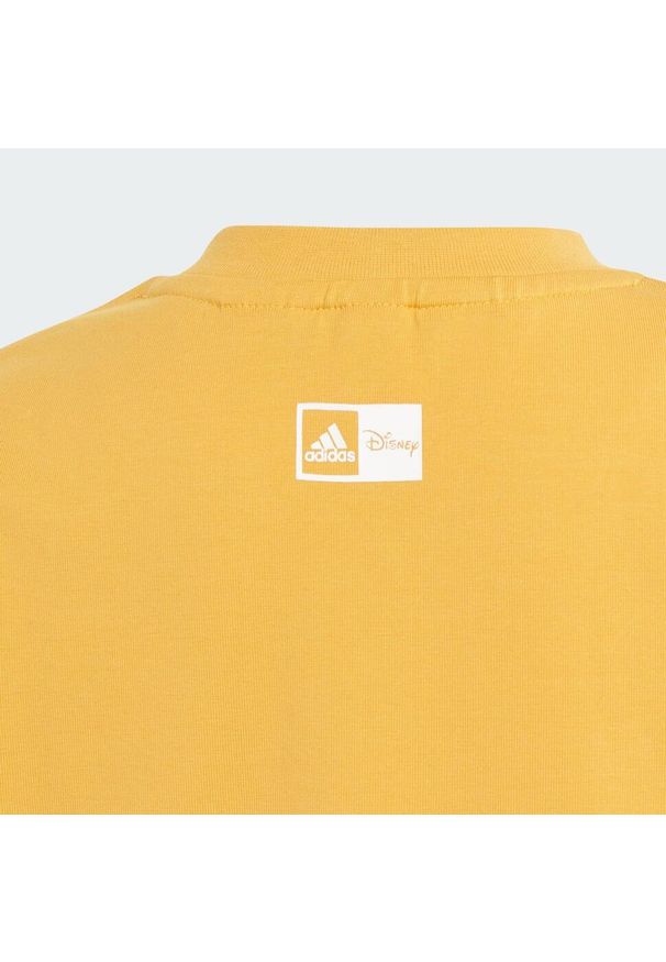 Adidas - Zestaw adidas x Disney Mickey Mouse Tee. Okazja: na uczelnię. Kolor: biały, wielokolorowy, żółty. Materiał: dresówka. Wzór: motyw z bajki. Styl: sportowy