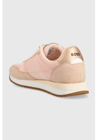 BOSS sneakersy Kai kolor różowy 50493249. Nosek buta: okrągły. Kolor: różowy. Materiał: guma #3