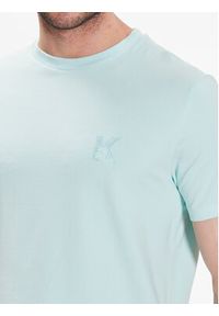 Karl Lagerfeld - KARL LAGERFELD T-Shirt Crew Neck 755890 532221 Zielony Regular Fit. Typ kołnierza: dekolt w karo. Kolor: zielony. Materiał: bawełna #3