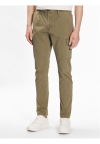 INDICODE Spodnie materiałowe Umut 60-320 Zielony Regular Fit. Kolor: zielony. Materiał: bawełna #1