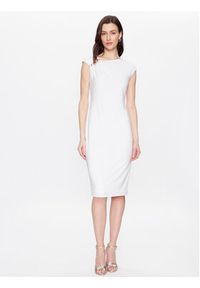 Lauren Ralph Lauren Sukienka koktajlowa 253898713001 Biały Slim Fit. Kolor: biały. Materiał: syntetyk. Styl: wizytowy #5