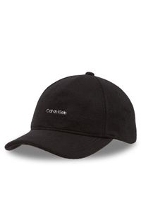 Calvin Klein Czapka z daszkiem K60K612364 Czarny. Kolor: czarny. Materiał: wełna, materiał